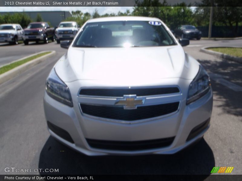 Silver Ice Metallic / Jet Black/Titanium 2013 Chevrolet Malibu LS