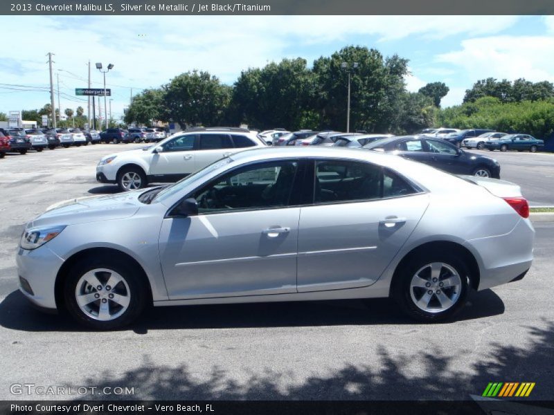 Silver Ice Metallic / Jet Black/Titanium 2013 Chevrolet Malibu LS