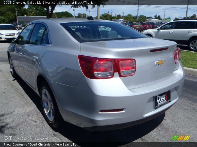 Silver Ice Metallic / Jet Black/Titanium 2013 Chevrolet Malibu LS