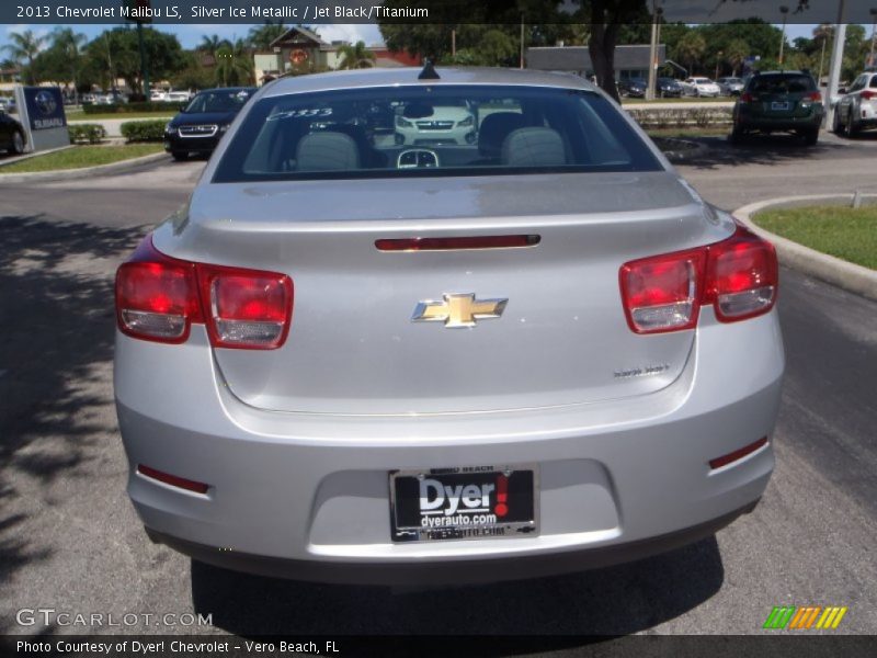 Silver Ice Metallic / Jet Black/Titanium 2013 Chevrolet Malibu LS