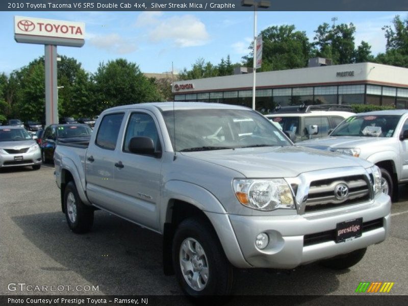 Silver Streak Mica / Graphite 2010 Toyota Tacoma V6 SR5 Double Cab 4x4