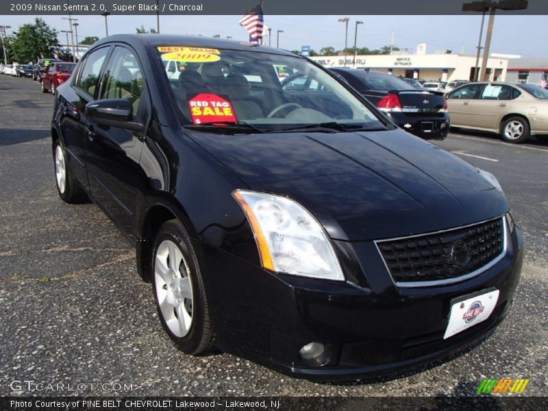 Super Black / Charcoal 2009 Nissan Sentra 2.0