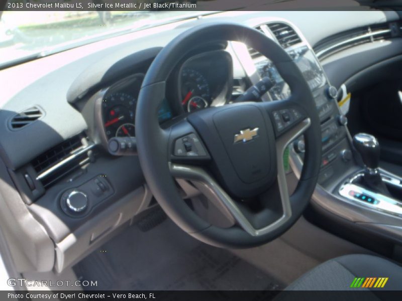 Silver Ice Metallic / Jet Black/Titanium 2013 Chevrolet Malibu LS