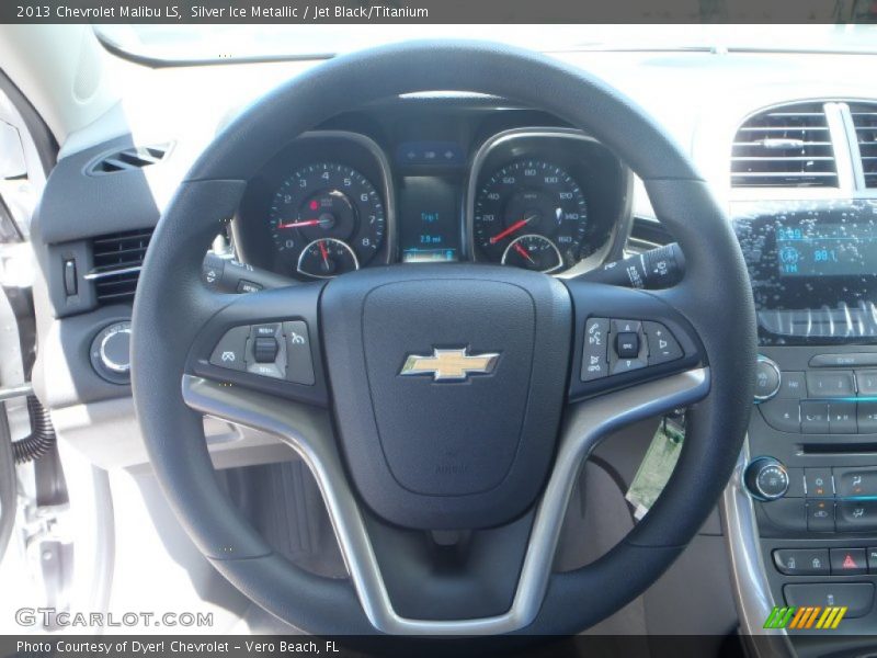 Silver Ice Metallic / Jet Black/Titanium 2013 Chevrolet Malibu LS