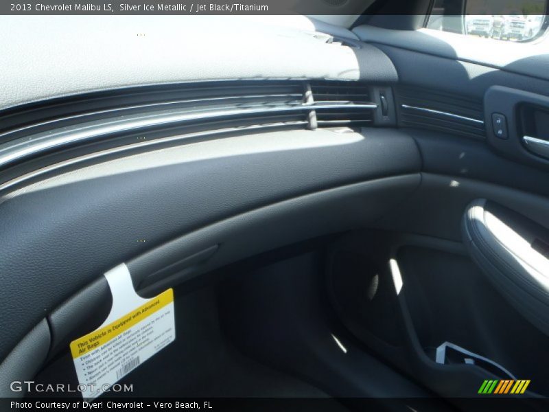 Silver Ice Metallic / Jet Black/Titanium 2013 Chevrolet Malibu LS