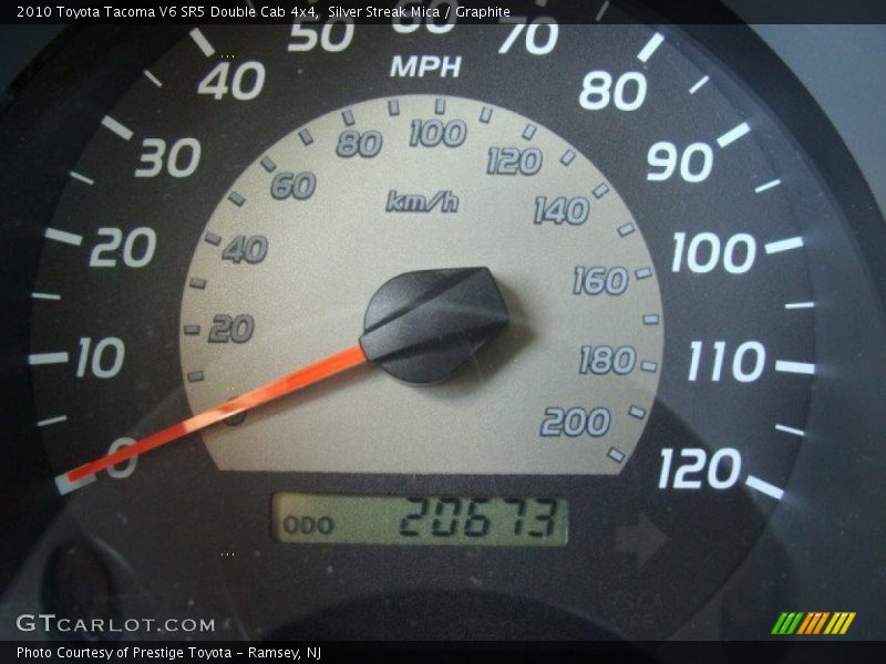 Silver Streak Mica / Graphite 2010 Toyota Tacoma V6 SR5 Double Cab 4x4