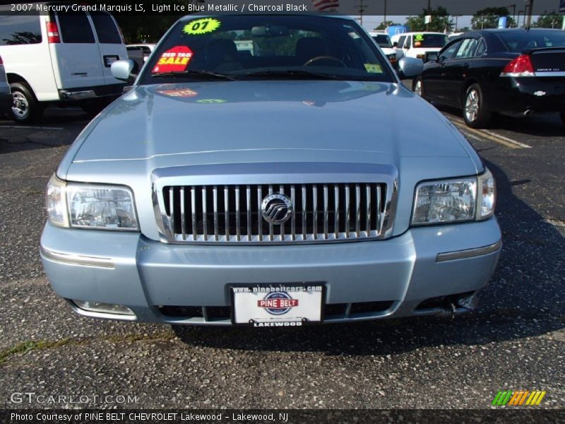 Light Ice Blue Metallic / Charcoal Black 2007 Mercury Grand Marquis LS