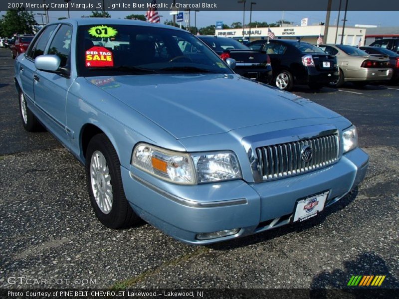 Light Ice Blue Metallic / Charcoal Black 2007 Mercury Grand Marquis LS