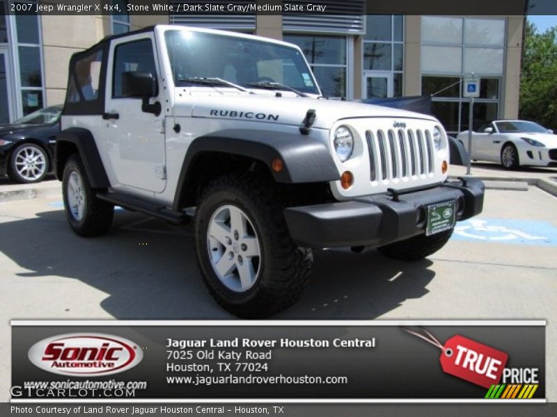 Stone White / Dark Slate Gray/Medium Slate Gray 2007 Jeep Wrangler X 4x4