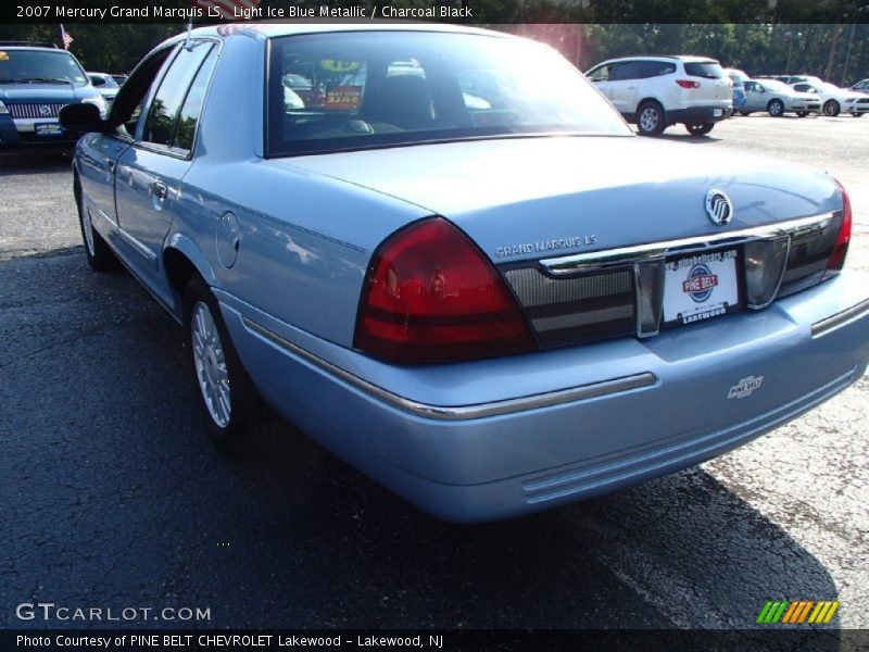 Light Ice Blue Metallic / Charcoal Black 2007 Mercury Grand Marquis LS