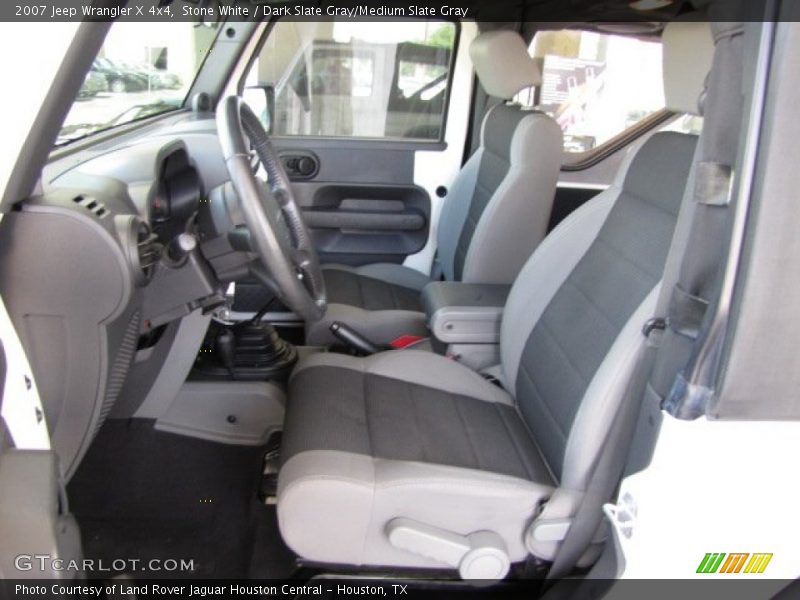 Stone White / Dark Slate Gray/Medium Slate Gray 2007 Jeep Wrangler X 4x4