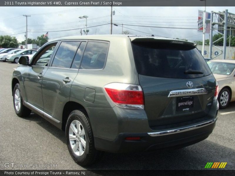 Cypress Green Pearl / Sand Beige 2011 Toyota Highlander V6 4WD