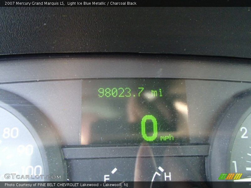 Light Ice Blue Metallic / Charcoal Black 2007 Mercury Grand Marquis LS