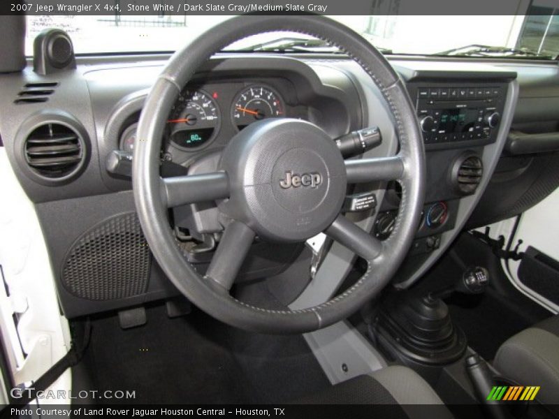 Stone White / Dark Slate Gray/Medium Slate Gray 2007 Jeep Wrangler X 4x4