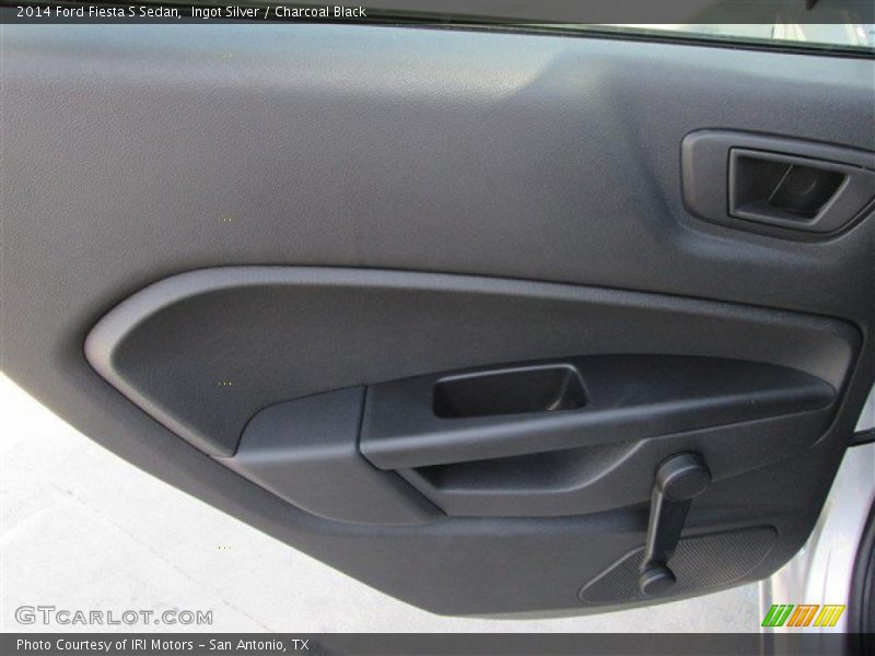 Ingot Silver / Charcoal Black 2014 Ford Fiesta S Sedan