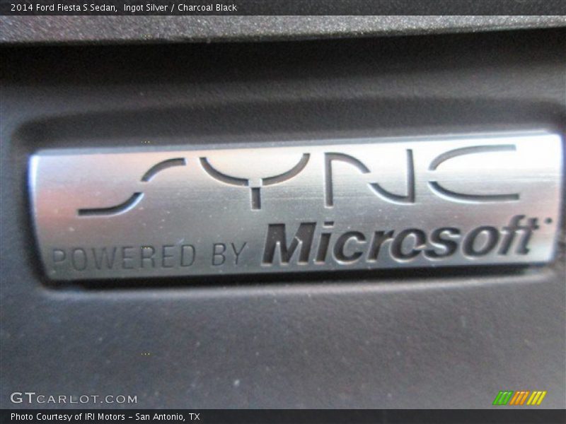 Ingot Silver / Charcoal Black 2014 Ford Fiesta S Sedan