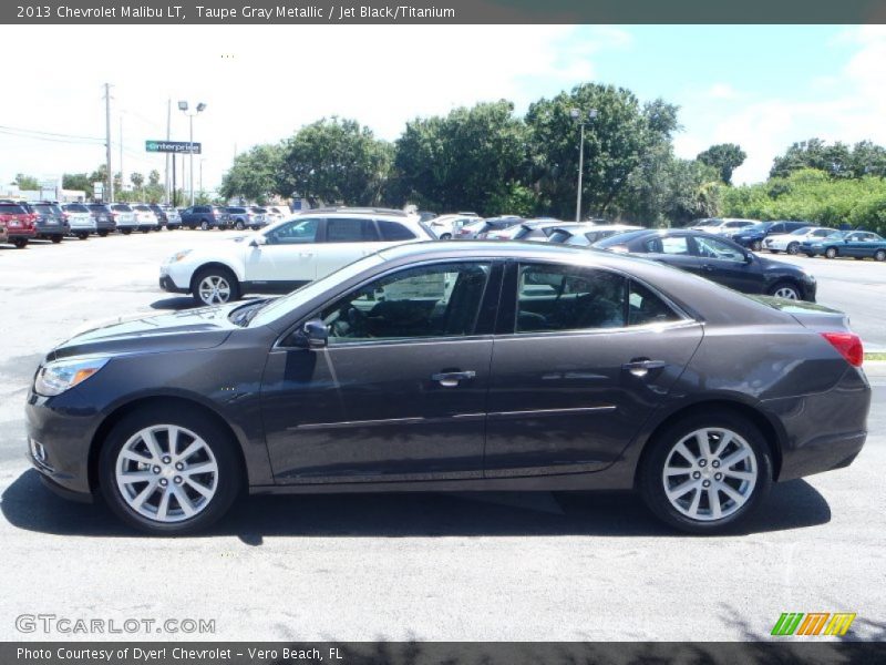 Taupe Gray Metallic / Jet Black/Titanium 2013 Chevrolet Malibu LT