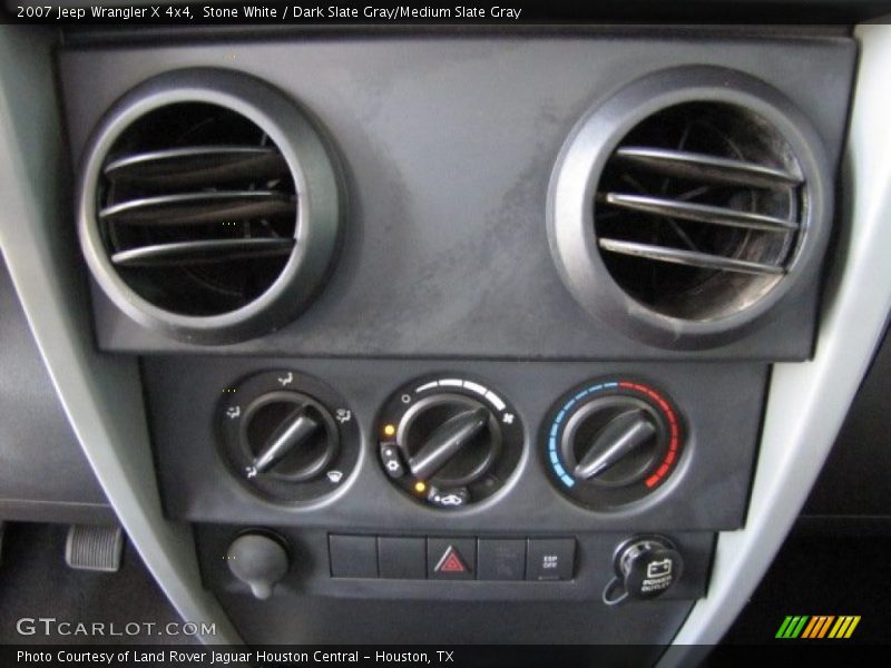 Stone White / Dark Slate Gray/Medium Slate Gray 2007 Jeep Wrangler X 4x4