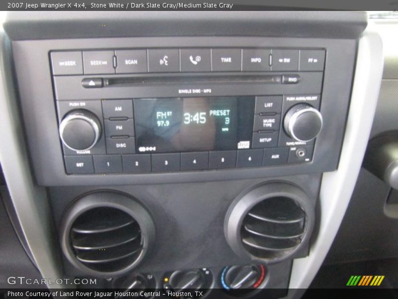 Stone White / Dark Slate Gray/Medium Slate Gray 2007 Jeep Wrangler X 4x4