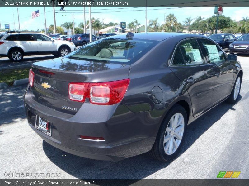 Taupe Gray Metallic / Jet Black/Titanium 2013 Chevrolet Malibu LT