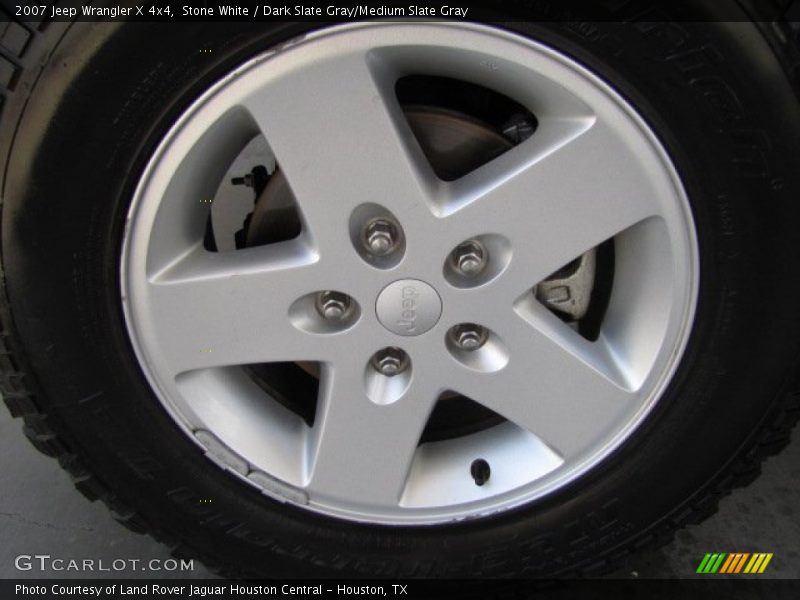 Stone White / Dark Slate Gray/Medium Slate Gray 2007 Jeep Wrangler X 4x4