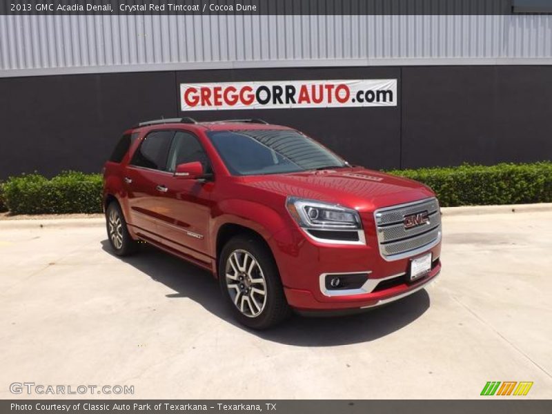 Crystal Red Tintcoat / Cocoa Dune 2013 GMC Acadia Denali
