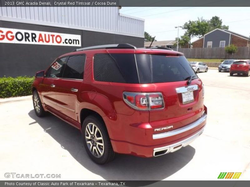 Crystal Red Tintcoat / Cocoa Dune 2013 GMC Acadia Denali