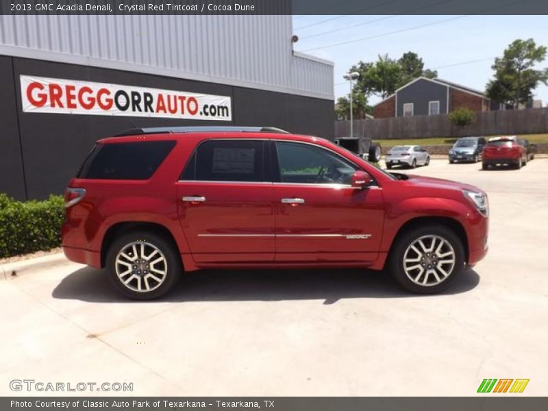 Crystal Red Tintcoat / Cocoa Dune 2013 GMC Acadia Denali