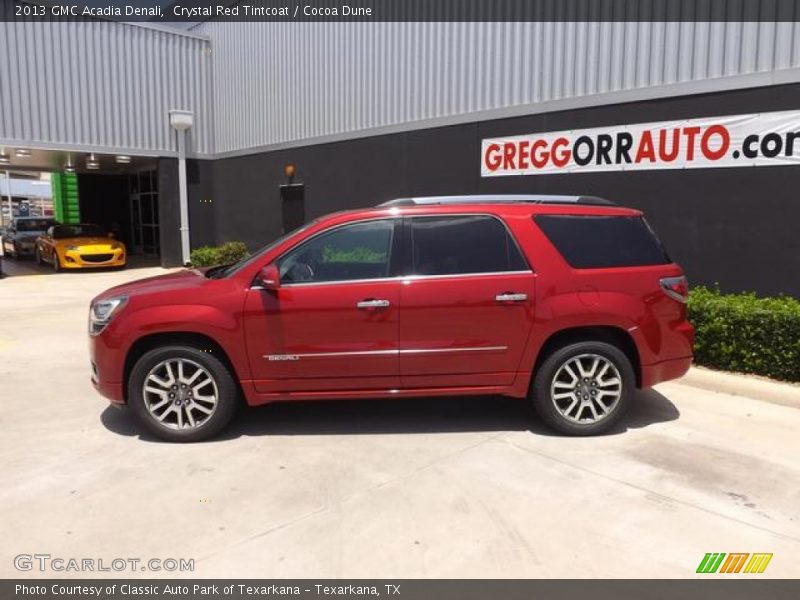 Crystal Red Tintcoat / Cocoa Dune 2013 GMC Acadia Denali