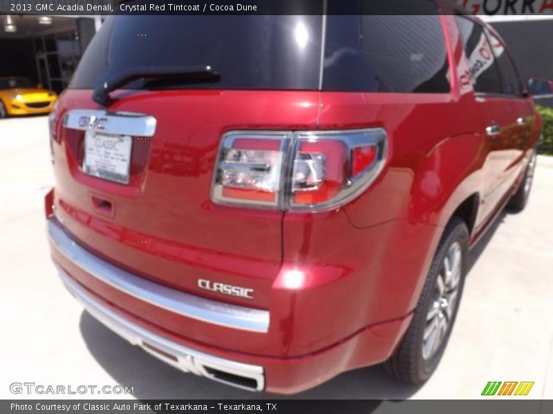 Crystal Red Tintcoat / Cocoa Dune 2013 GMC Acadia Denali