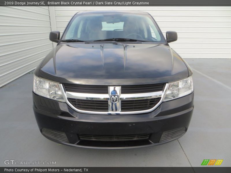 Brilliant Black Crystal Pearl / Dark Slate Gray/Light Graystone 2009 Dodge Journey SE