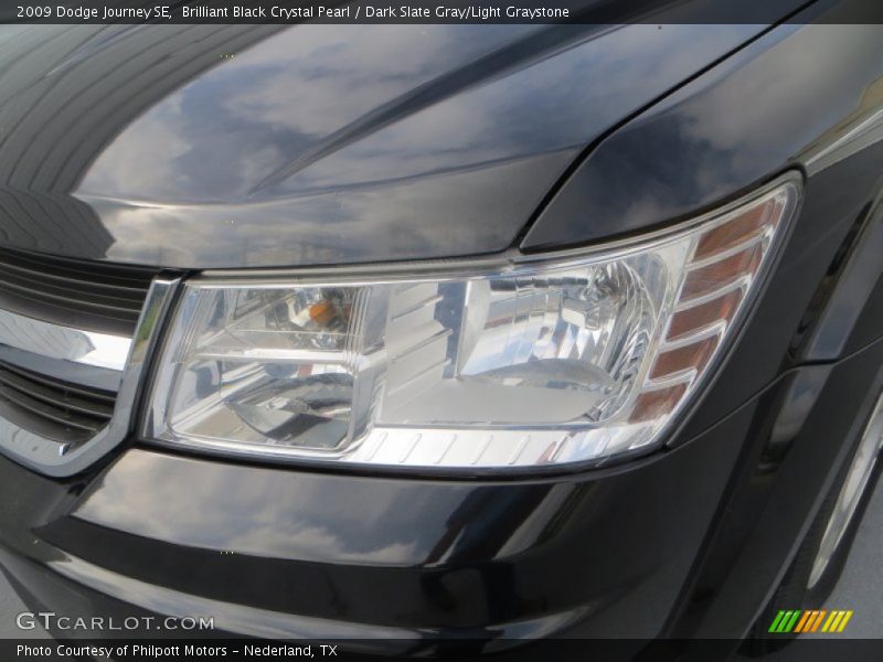 Brilliant Black Crystal Pearl / Dark Slate Gray/Light Graystone 2009 Dodge Journey SE