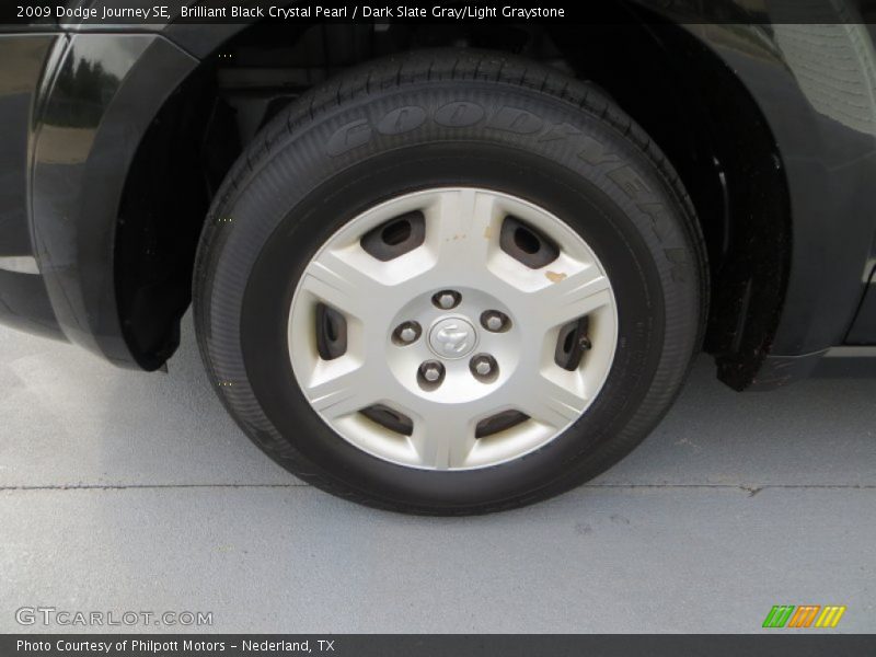 Brilliant Black Crystal Pearl / Dark Slate Gray/Light Graystone 2009 Dodge Journey SE