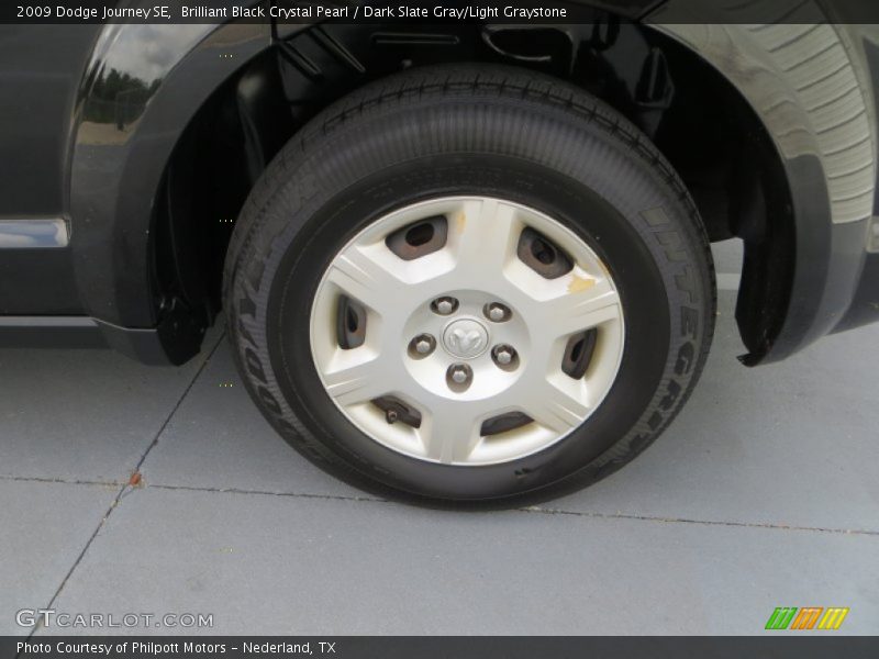 Brilliant Black Crystal Pearl / Dark Slate Gray/Light Graystone 2009 Dodge Journey SE