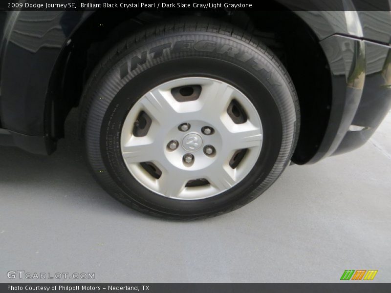 Brilliant Black Crystal Pearl / Dark Slate Gray/Light Graystone 2009 Dodge Journey SE
