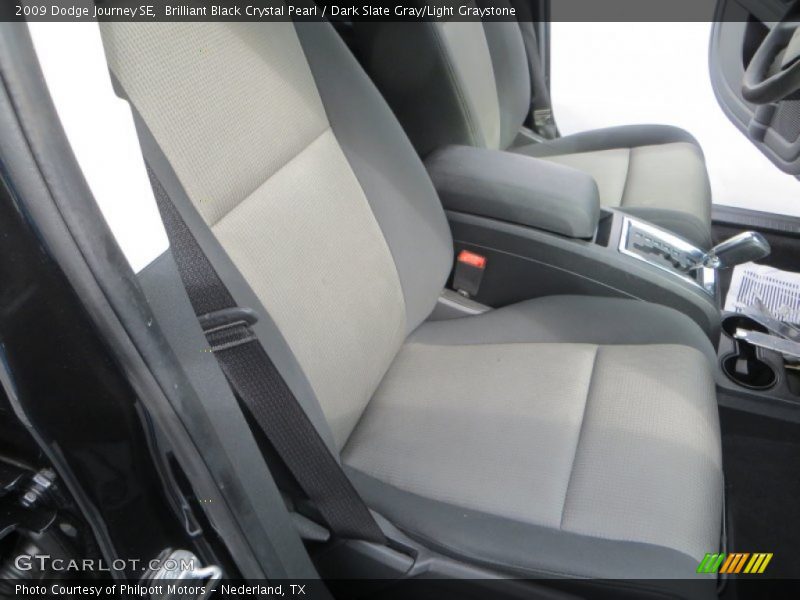 Brilliant Black Crystal Pearl / Dark Slate Gray/Light Graystone 2009 Dodge Journey SE