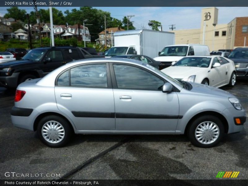 Silver / Gray 2006 Kia Rio LX Sedan