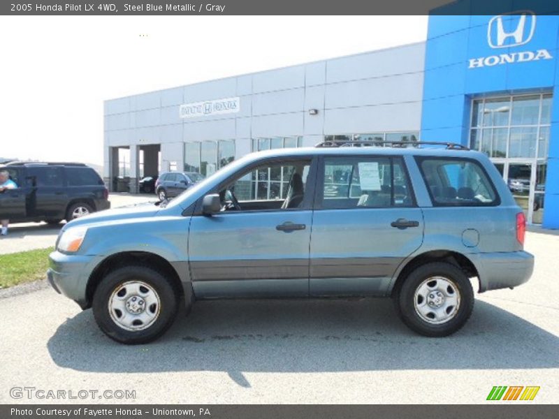 Steel Blue Metallic / Gray 2005 Honda Pilot LX 4WD