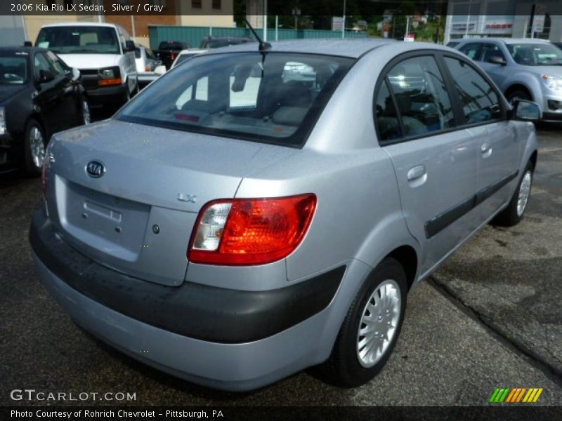 Silver / Gray 2006 Kia Rio LX Sedan