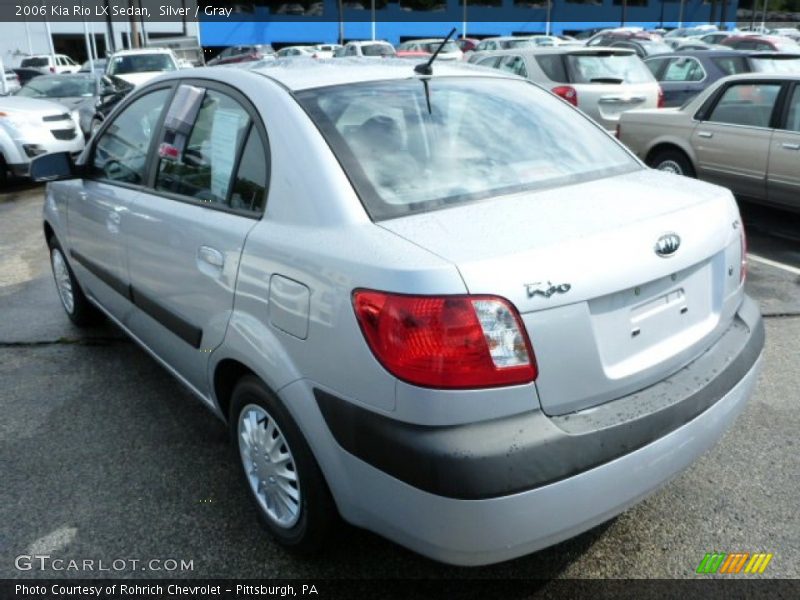 Silver / Gray 2006 Kia Rio LX Sedan