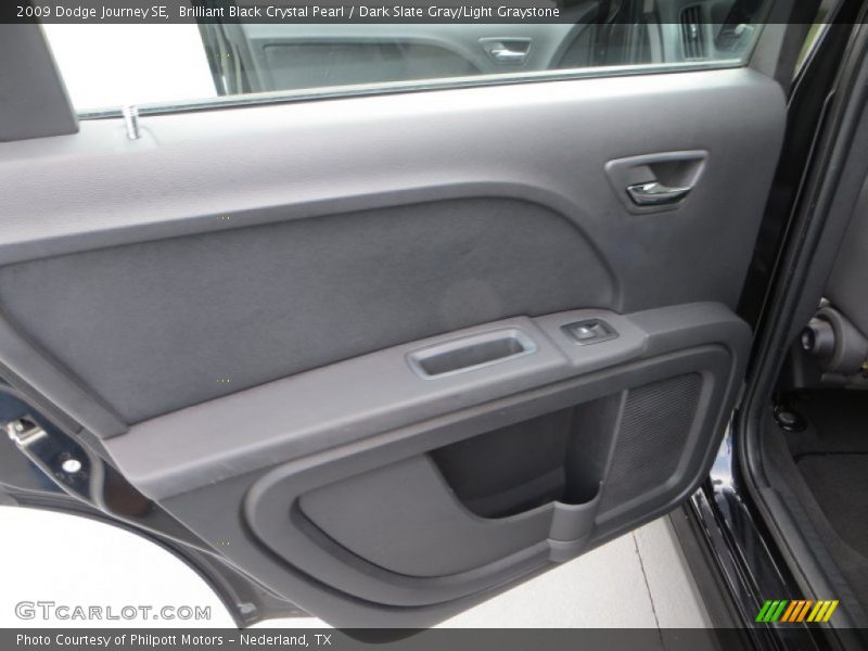 Brilliant Black Crystal Pearl / Dark Slate Gray/Light Graystone 2009 Dodge Journey SE