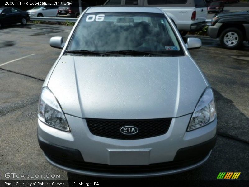 Silver / Gray 2006 Kia Rio LX Sedan