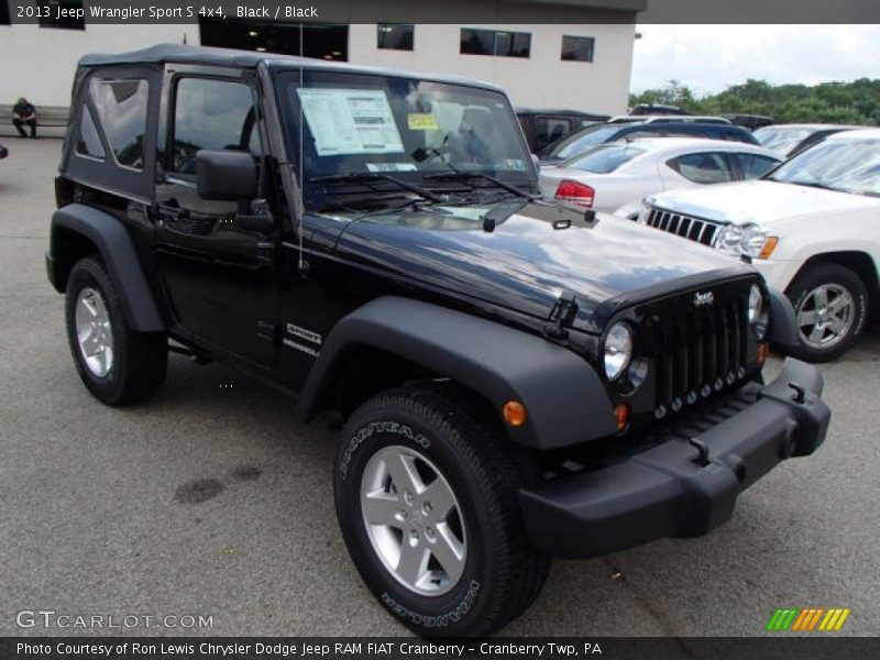 Black / Black 2013 Jeep Wrangler Sport S 4x4