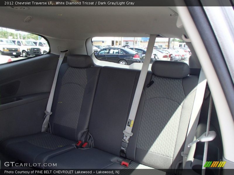 White Diamond Tricoat / Dark Gray/Light Gray 2012 Chevrolet Traverse LT
