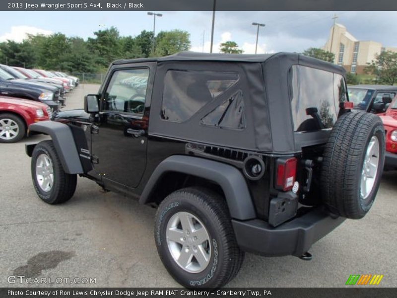 Black / Black 2013 Jeep Wrangler Sport S 4x4