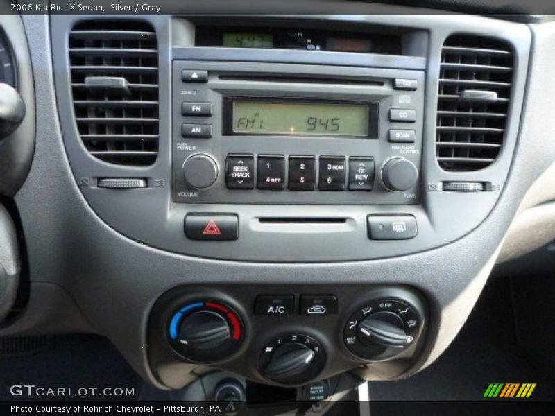 Silver / Gray 2006 Kia Rio LX Sedan