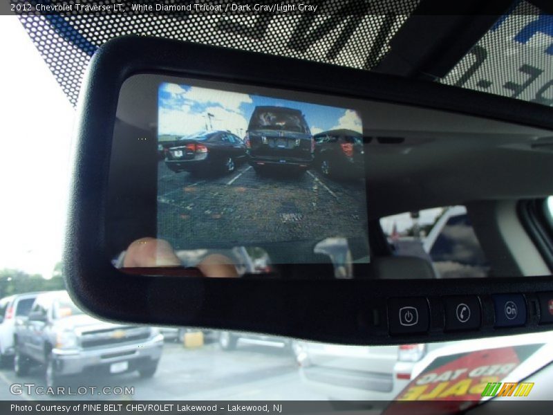 White Diamond Tricoat / Dark Gray/Light Gray 2012 Chevrolet Traverse LT