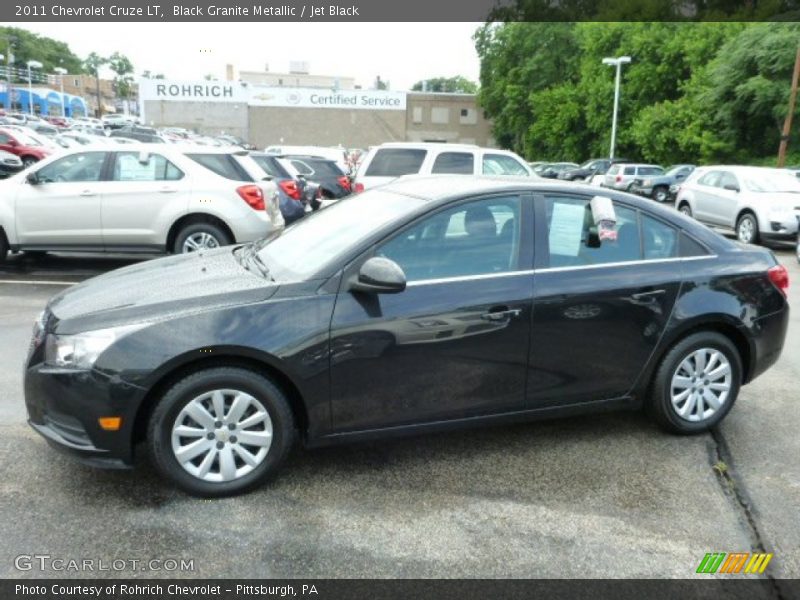 Black Granite Metallic / Jet Black 2011 Chevrolet Cruze LT