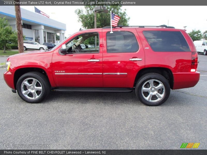 Crystal Red Tintcoat / Light Cashmere/Dark Cashmere 2013 Chevrolet Tahoe LTZ 4x4
