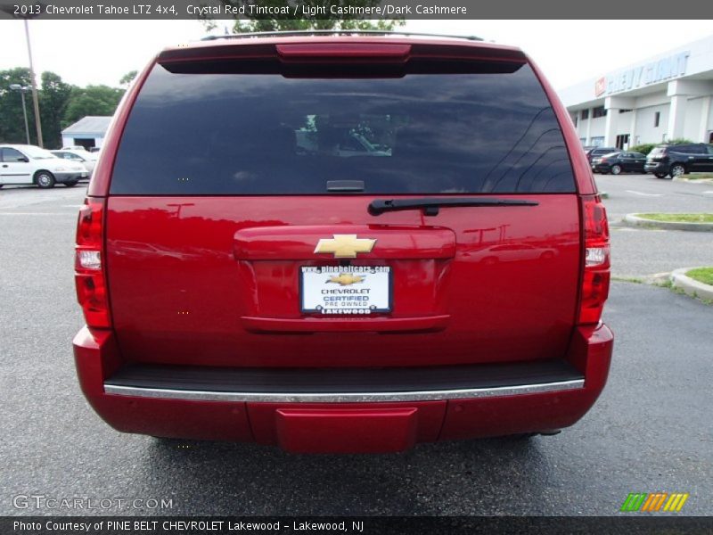 Crystal Red Tintcoat / Light Cashmere/Dark Cashmere 2013 Chevrolet Tahoe LTZ 4x4